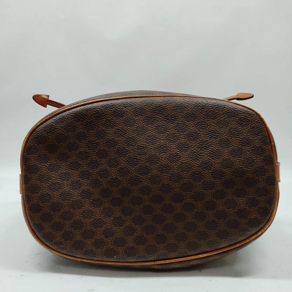Celine Monogram Macadam Drawstring Bucket Hobo Ba… - image 3